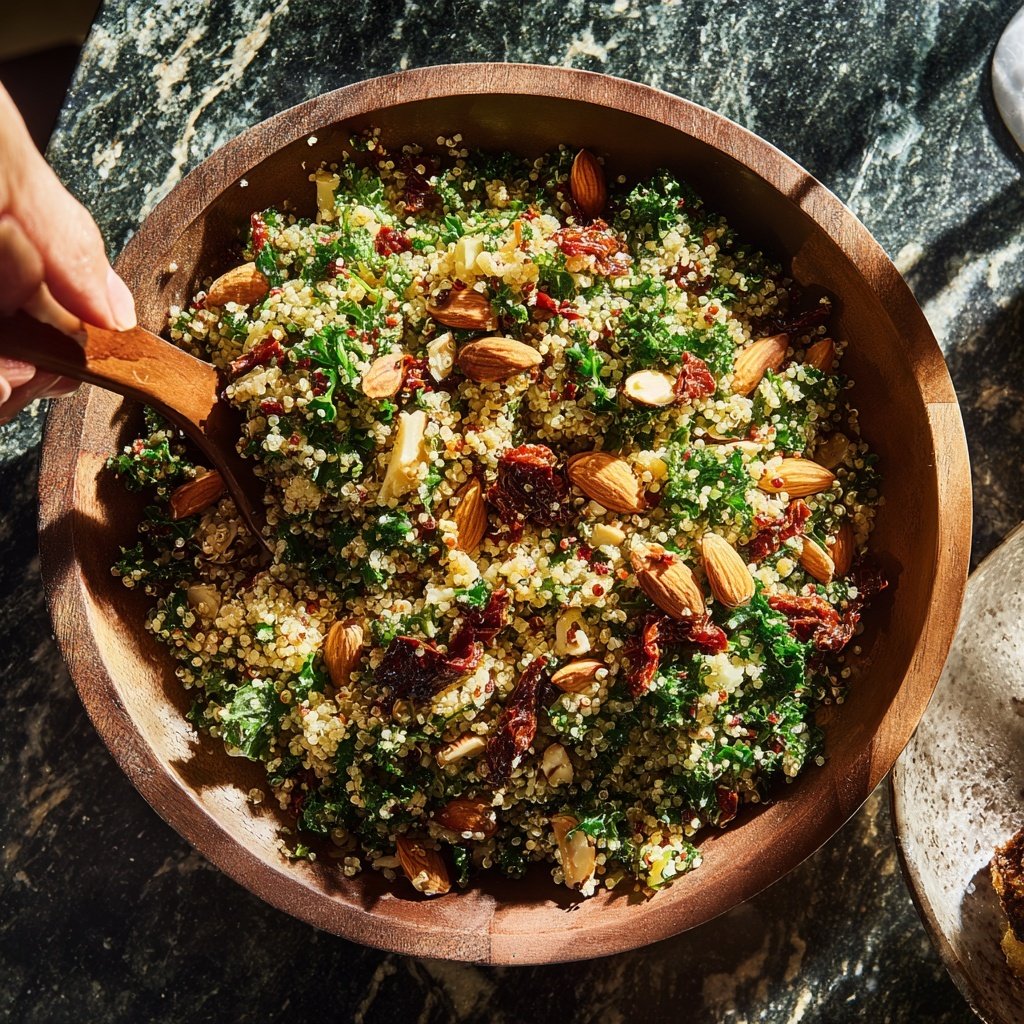 Nutty Quinoa & Kale Salad