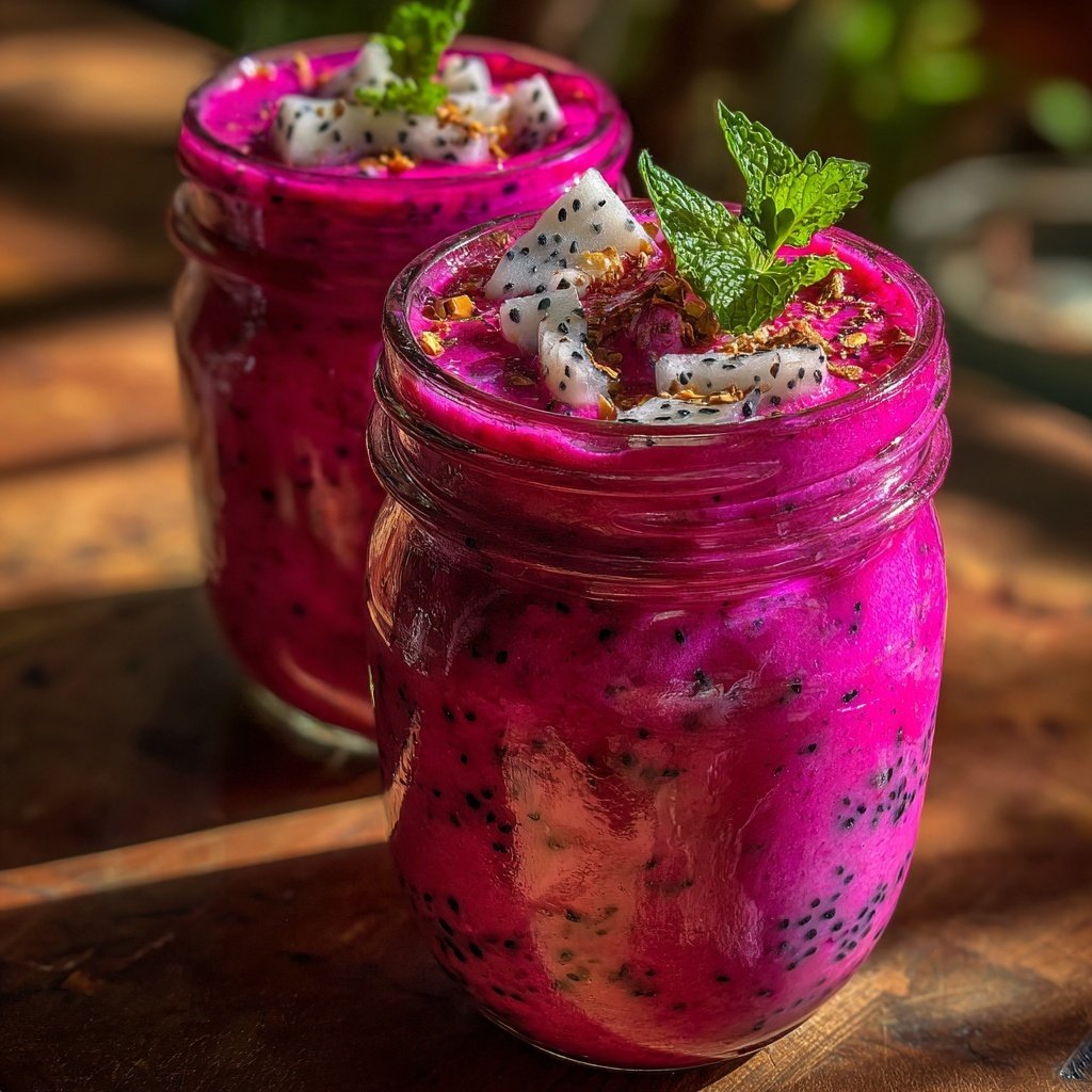 Tropical Dragon Fruit Smoothie