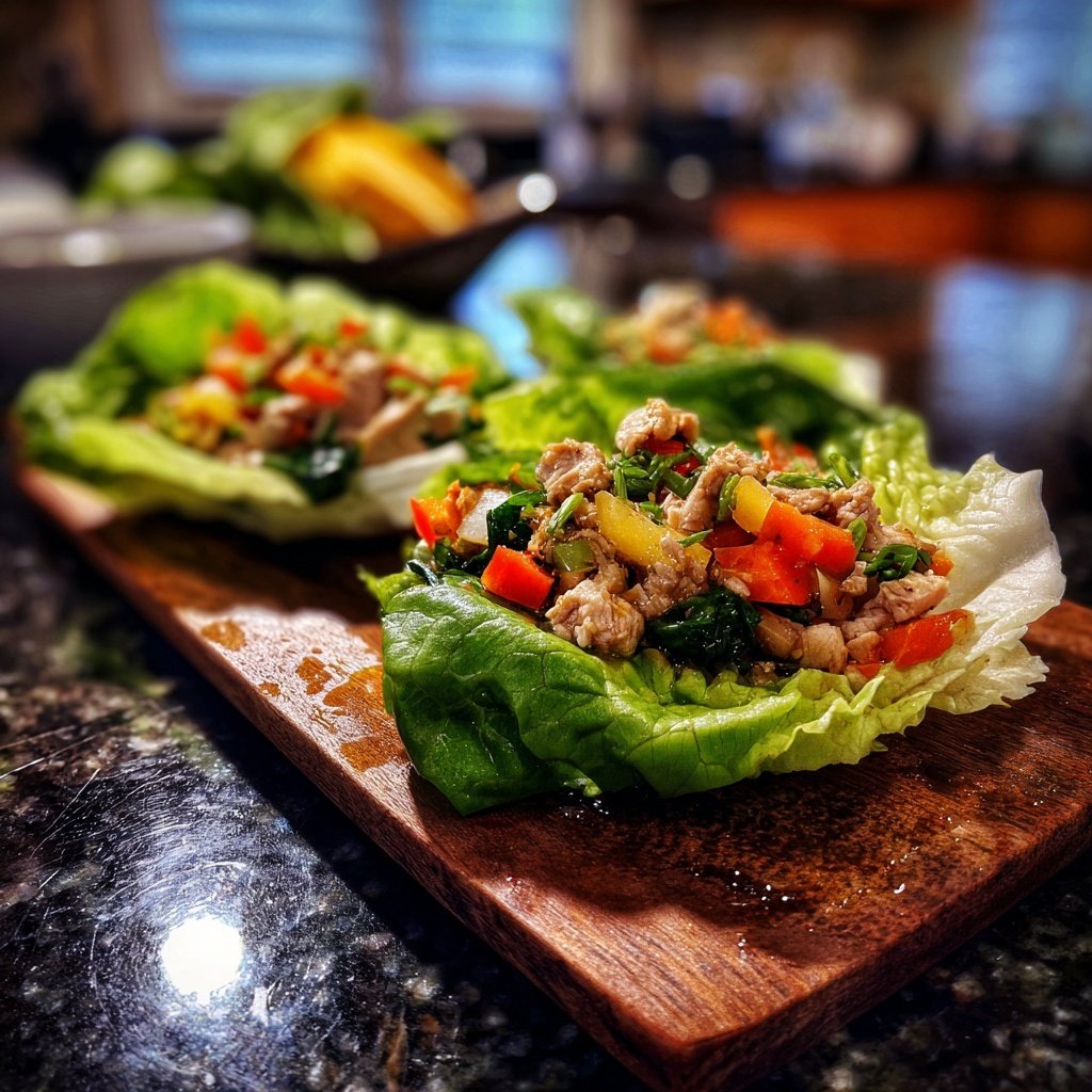 Quick Turkey Lettuce Wraps
