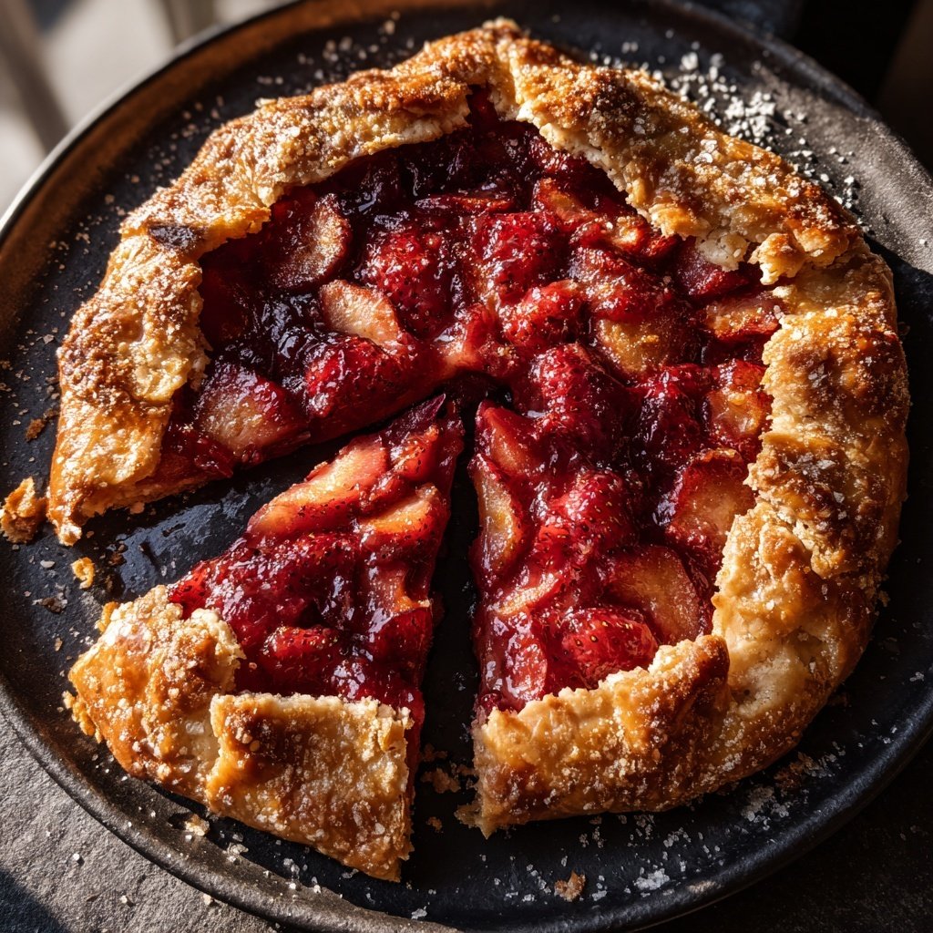 Strawberry Rhubarb Galette