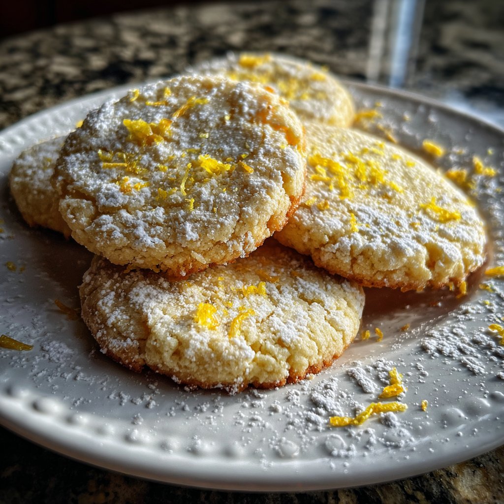 Crisp Lemon Sugar Cookies