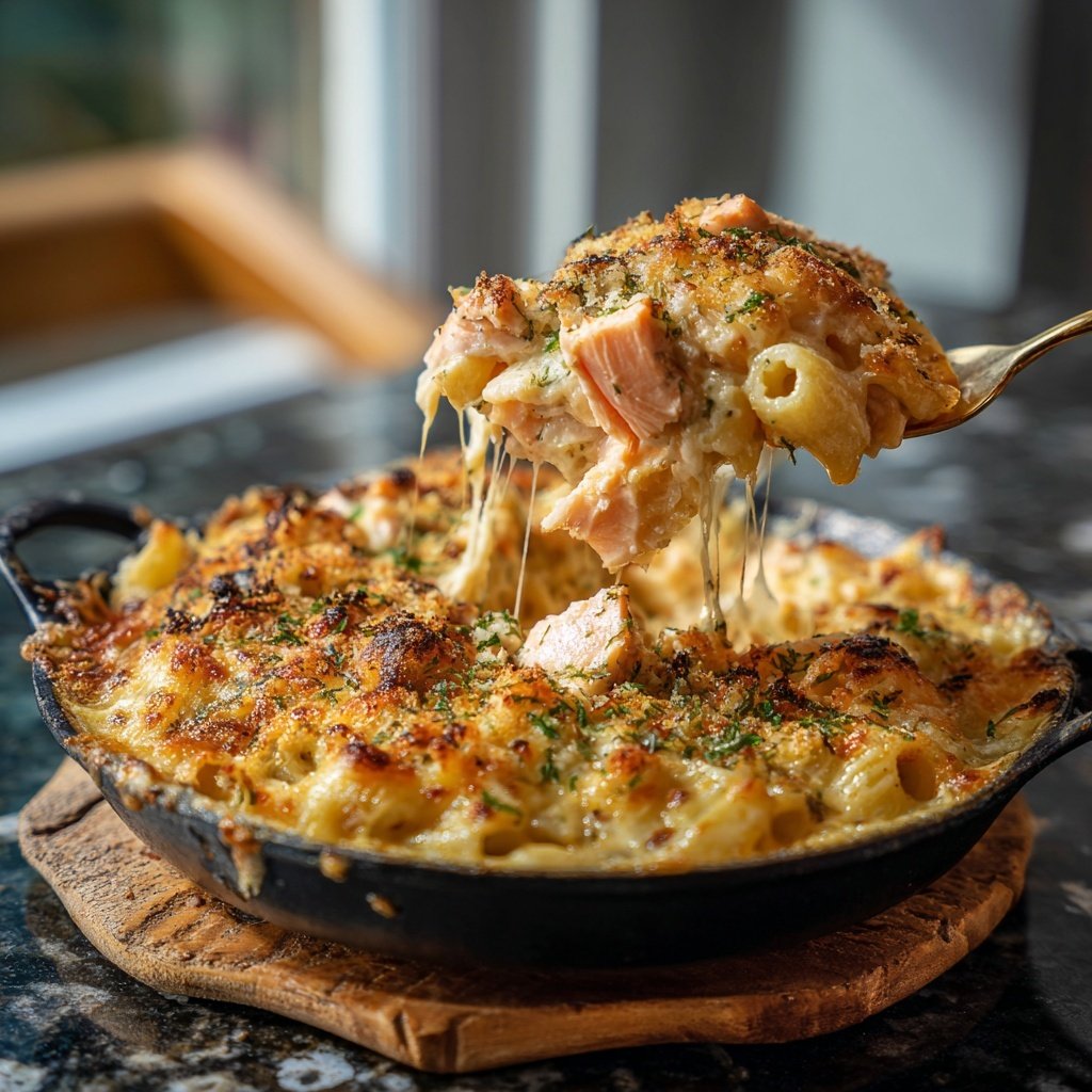 Traditional Salmon Pasta Bake
