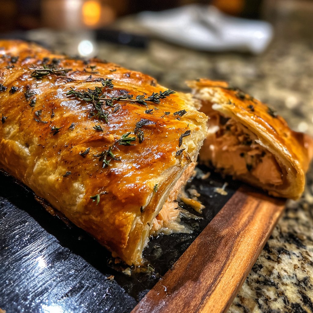 Lemon Thyme Salmon Wellington