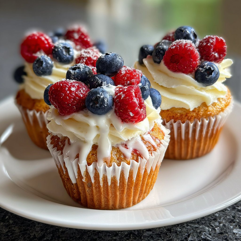 Refreshing Berry Bliss Cupcakes